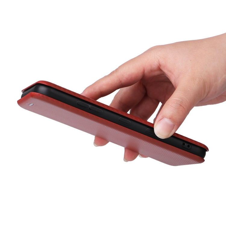 For Kyocera Digno SX3 KYG02 Carbon Fiber Texture Flip Leather Phone Case