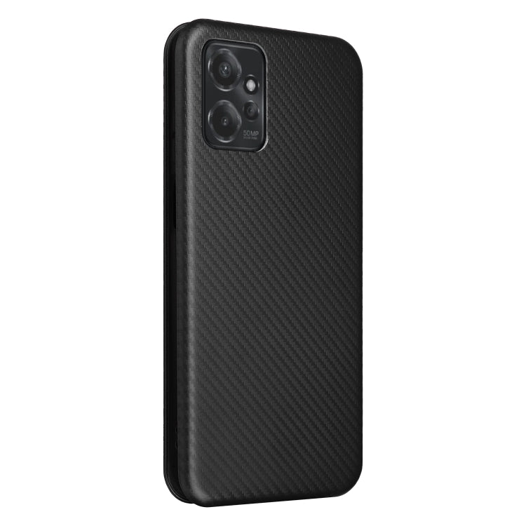 For Motorola Moto G Power 2023 Carbon Fiber Texture Flip Leather Phone Case