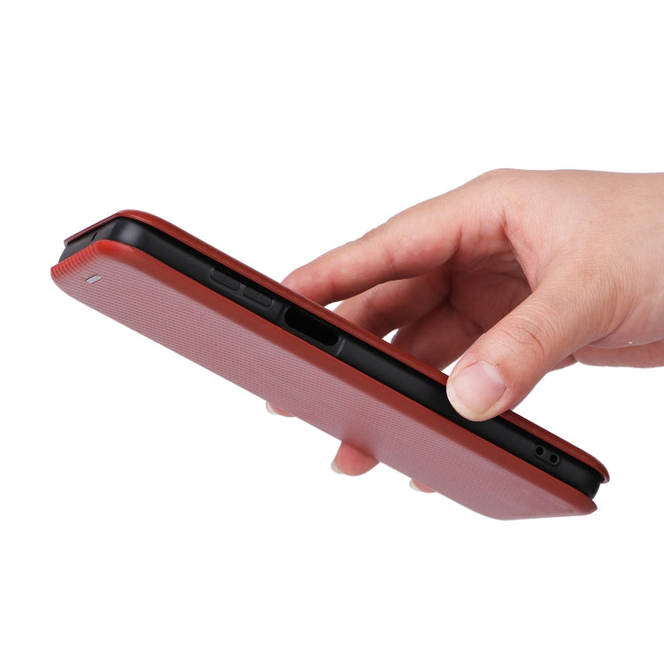 For Motorola Moto G Power 2023 Carbon Fiber Texture Flip Leather Phone Case