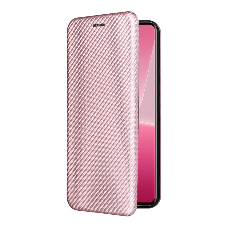 For Xiaomi 13 Lite Carbon Fiber Texture Flip Leather Phone Case