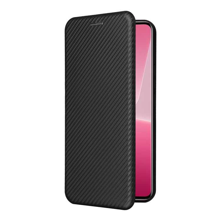 For Xiaomi 13 Lite Carbon Fiber Texture Flip Leather Phone Case