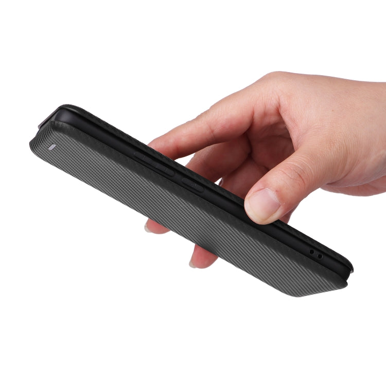 For Xiaomi 13 Lite Carbon Fiber Texture Flip Leather Phone Case