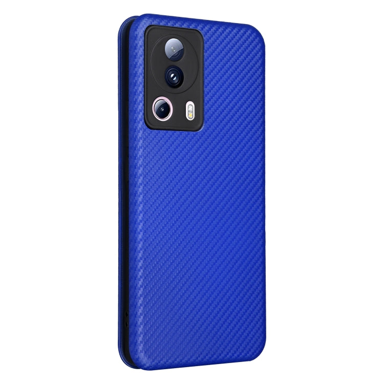 For Xiaomi 13 Lite Carbon Fiber Texture Flip Leather Phone Case
