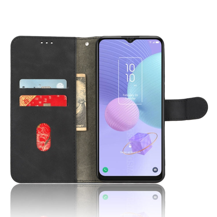 For TCL 408 Skin Feel Magnetic Flip Leather Phone Case