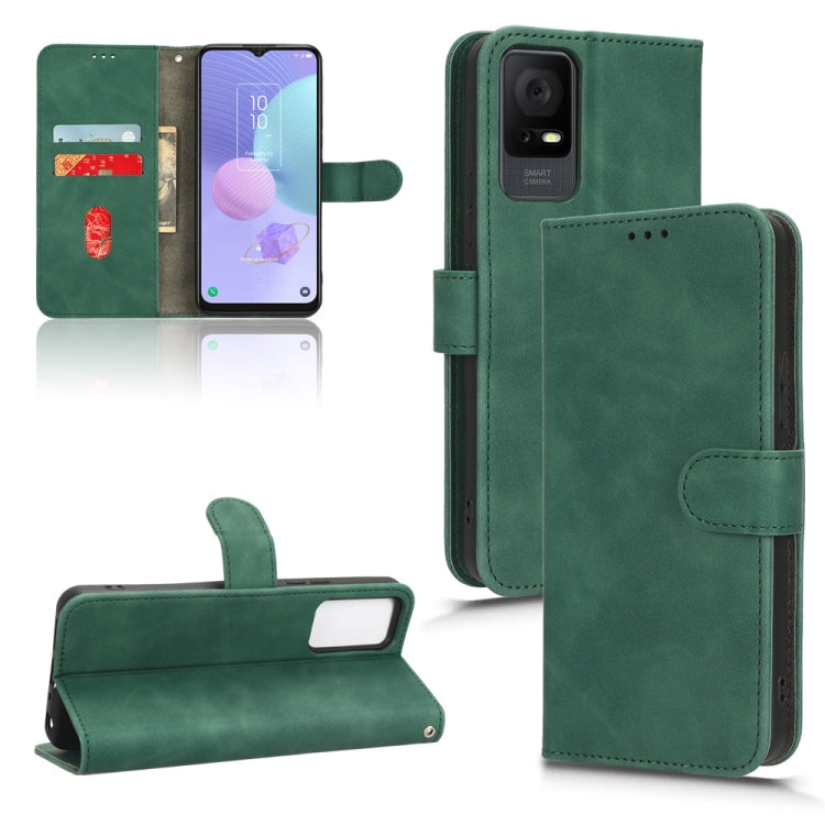 For TCL 408 Skin Feel Magnetic Flip Leather Phone Case