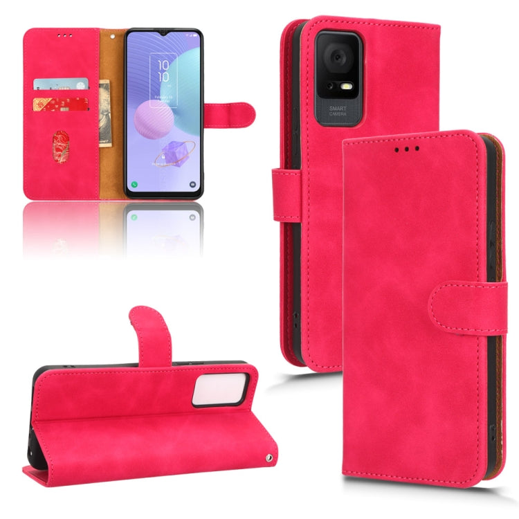 For TCL 408 Skin Feel Magnetic Flip Leather Phone Case