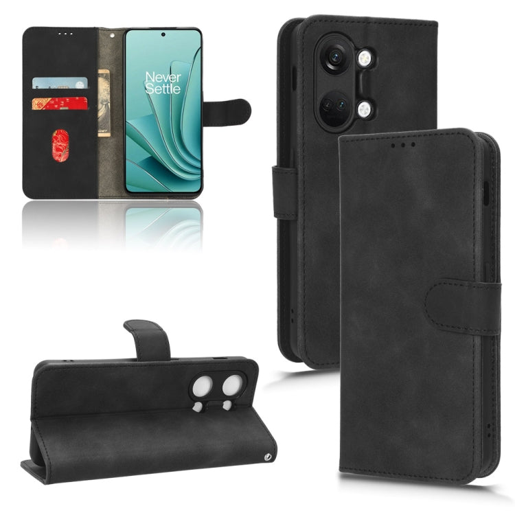 For OnePlus Ace 2V Skin Feel Magnetic Flip Leather Phone Case