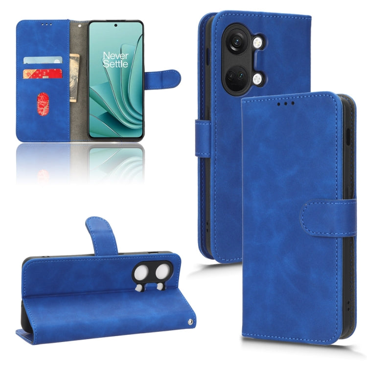For OnePlus Ace 2V Skin Feel Magnetic Flip Leather Phone Case