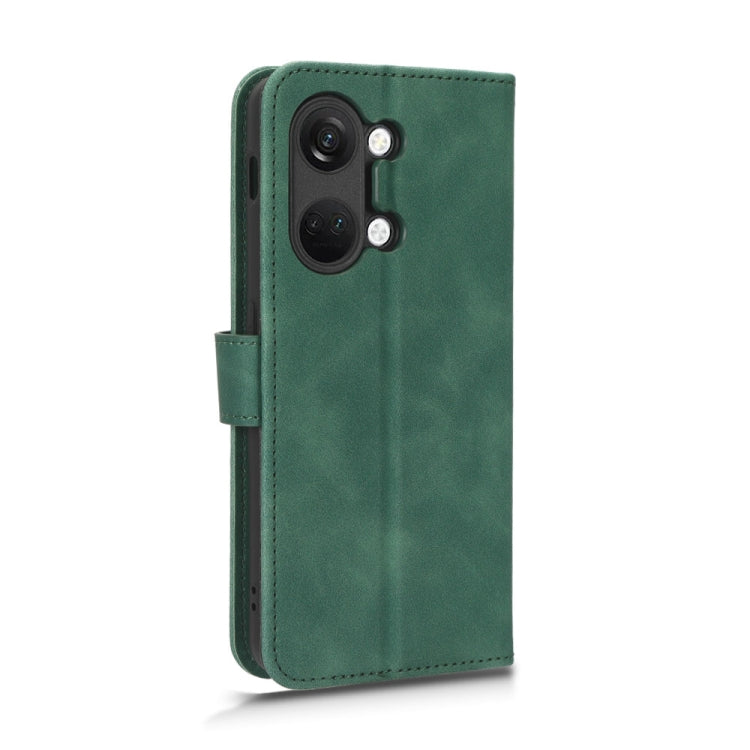 For OnePlus Ace 2V Skin Feel Magnetic Flip Leather Phone Case