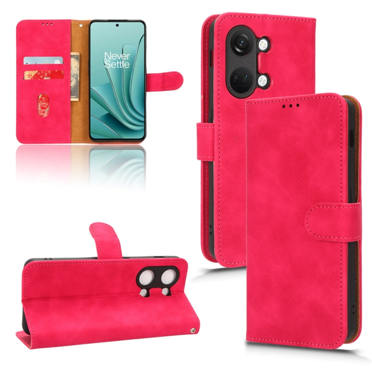 For OnePlus Ace 2V Skin Feel Magnetic Flip Leather Phone Case
