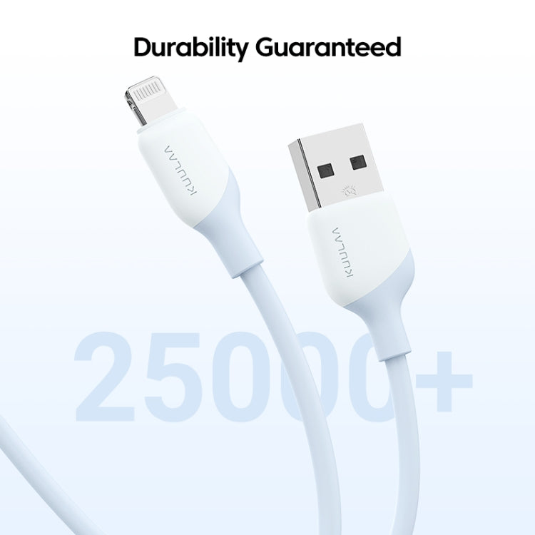 KUULAA KL-X58 2.4A USB to 8 Pin Liquid Silicone MFI Data Cable, Length:1m
