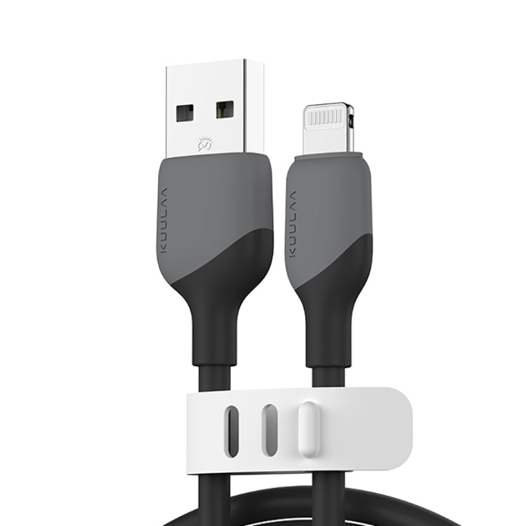 KUULAA KL-X58 2.4A USB to 8 Pin Liquid Silicone MFI Data Cable, Length:2m