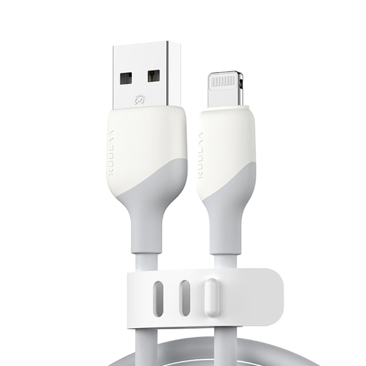 KUULAA KL-X58 2.4A USB to 8 Pin Liquid Silicone MFI Data Cable, Length:2m