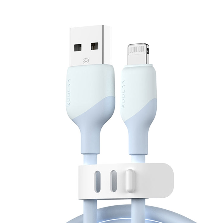 KUULAA KL-X58 2.4A USB to 8 Pin Liquid Silicone MFI Data Cable, Length:2m