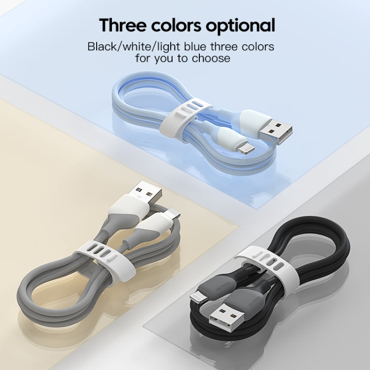 KUULAA KL-X58 2.4A USB to 8 Pin Liquid Silicone MFI Data Cable, Length:2m