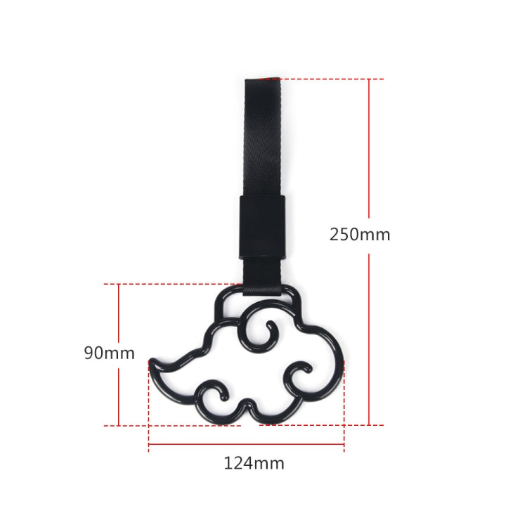 2pcs Car Rear Bumper Warning Hanging Ring Car Hand Pull Ring