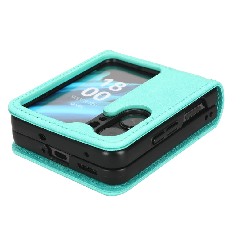 For OPPO Find N2 Flip Lambskin Leather Phone Case