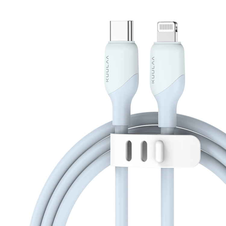 KUULAA KL-X57 30W USB-C/Type-C to 8 Pin Liquid Silicone MFI Data Cable, Length:1m