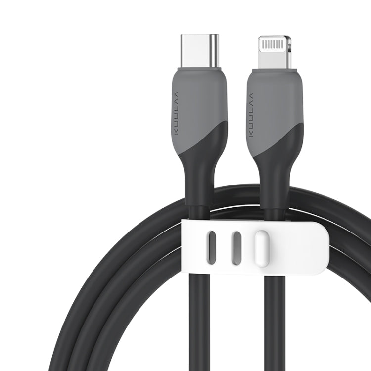 KUULAA KL-X57 30W USB-C/Type-C to 8 Pin Liquid Silicone MFI Data Cable, Length:2m