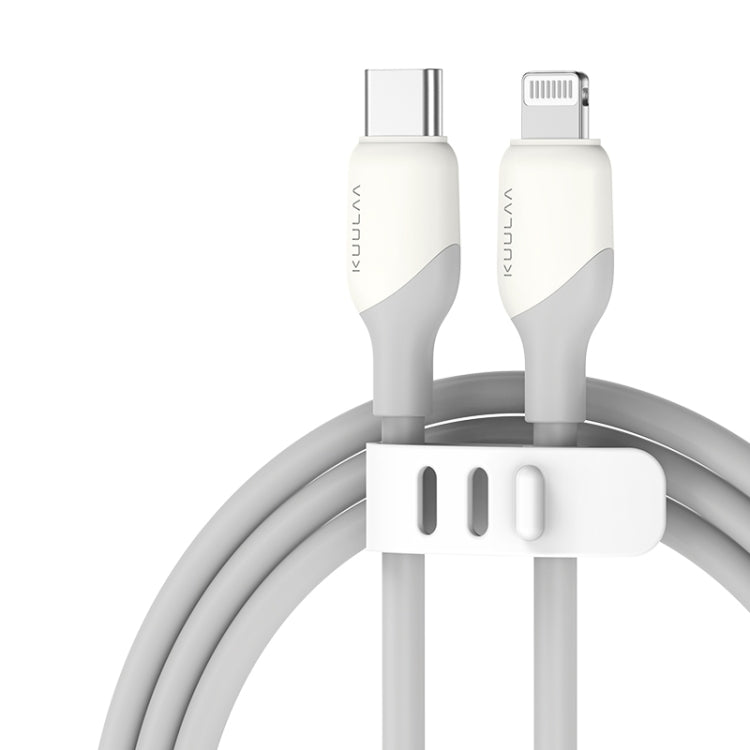 KUULAA KL-X57 30W USB-C/Type-C to 8 Pin Liquid Silicone MFI Data Cable, Length:2m