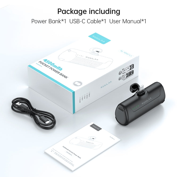 KUULAA KL-YD47 4500mAh 8 Pin Interface Mini Power Bank