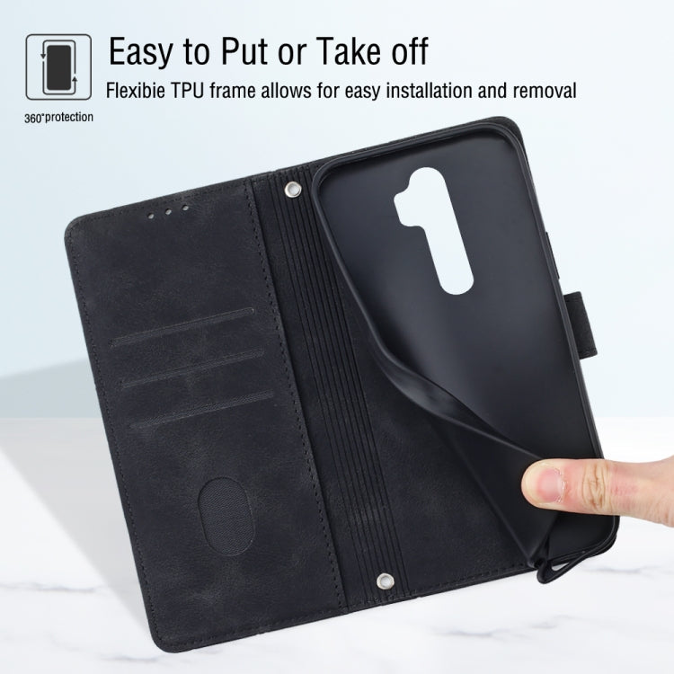 For OPPO A9 2020 / A5 2020 / A11X Skin-feel Embossed Leather Phone Case