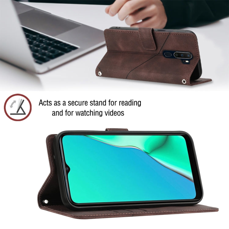 For OPPO A9 2020 / A5 2020 / A11X Skin-feel Embossed Leather Phone Case