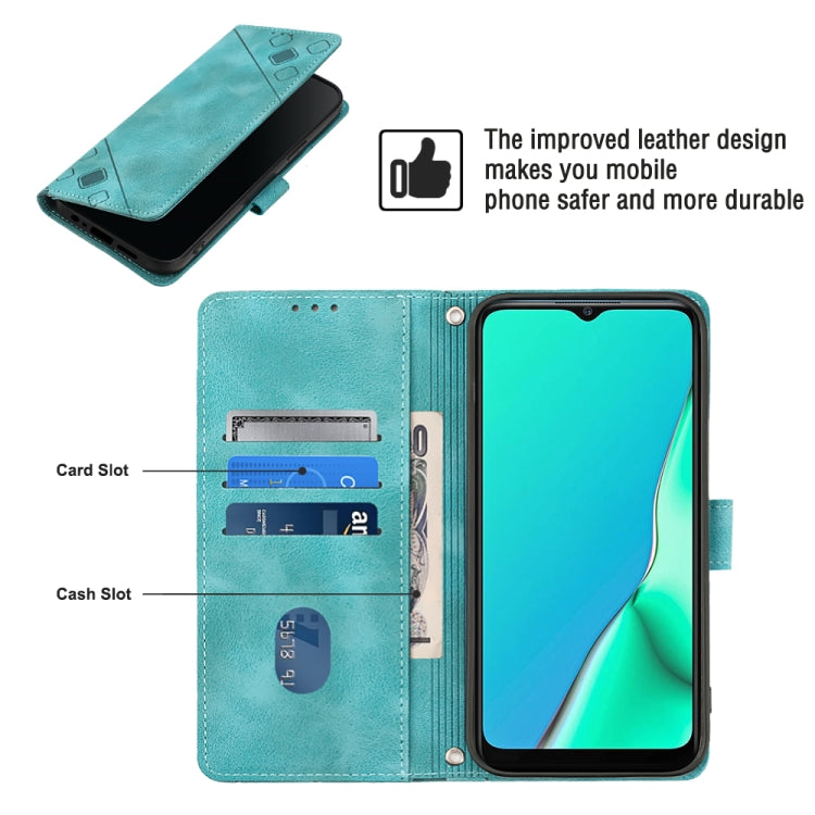 For OPPO A9 2020 / A5 2020 / A11X Skin-feel Embossed Leather Phone Case