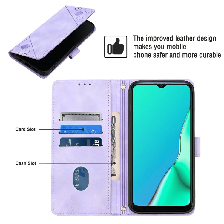 For OPPO A9 2020 / A5 2020 / A11X Skin-feel Embossed Leather Phone Case