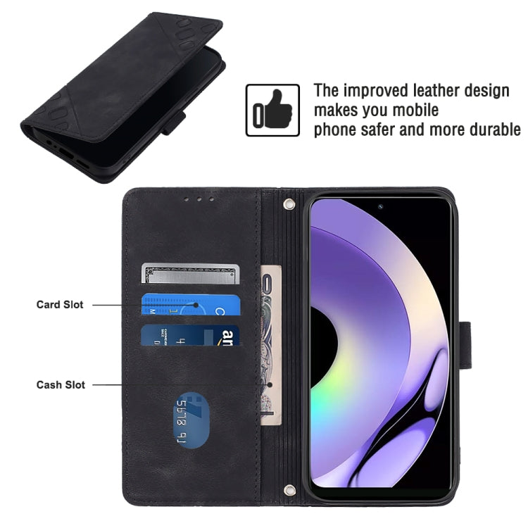 For Realme 10 Pro Skin-feel Embossed Leather Phone Case