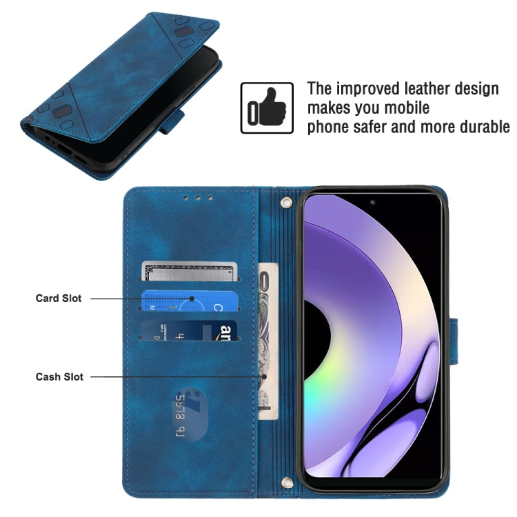 For Realme 10 Pro Skin-feel Embossed Leather Phone Case