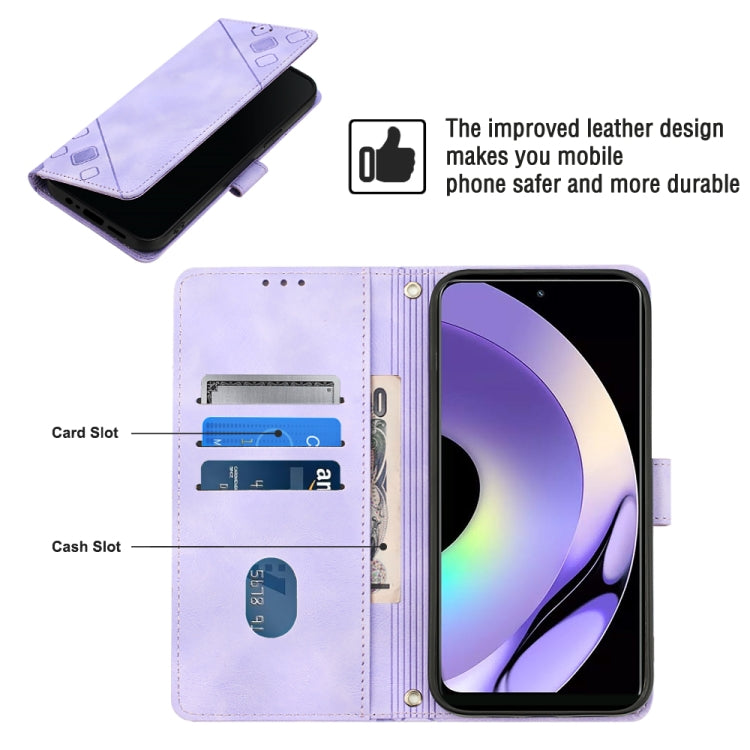 For Realme 10 Pro Skin-feel Embossed Leather Phone Case