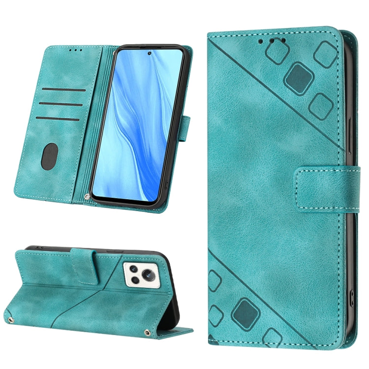 For Realme GT2 Explorer Master Skin-feel Embossed Leather Phone Case