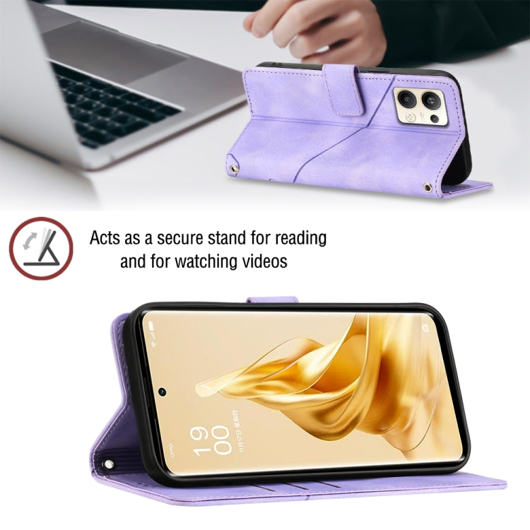 For OPPO Reno9 Pro+ Skin-feel Embossed Leather Phone Case