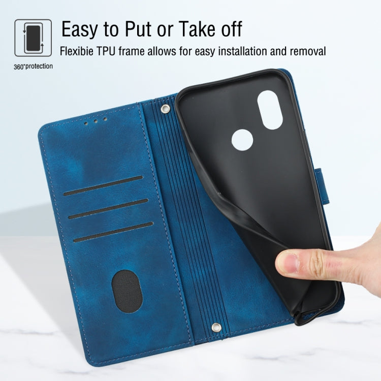 For Xiaomi Redmi 6 Pro / A2 Lite Skin-feel Embossed Leather Phone Case