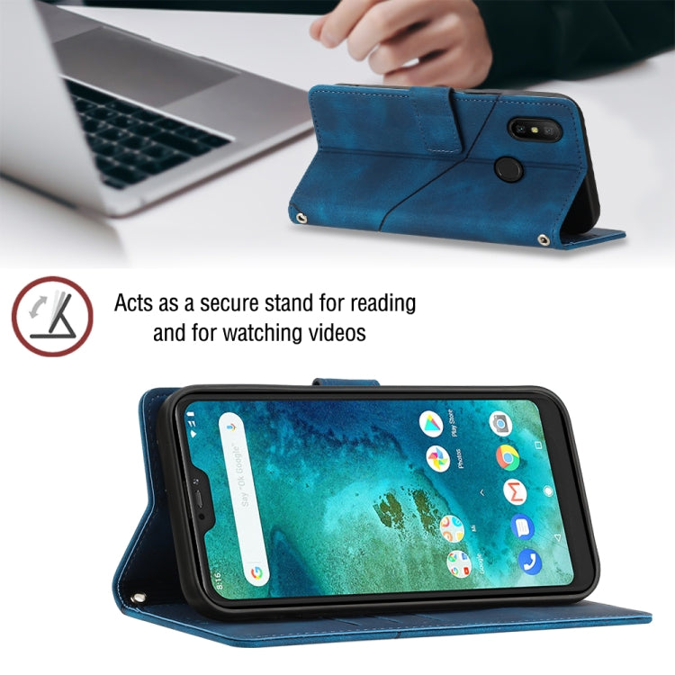 For Xiaomi Redmi 6 Pro / A2 Lite Skin-feel Embossed Leather Phone Case