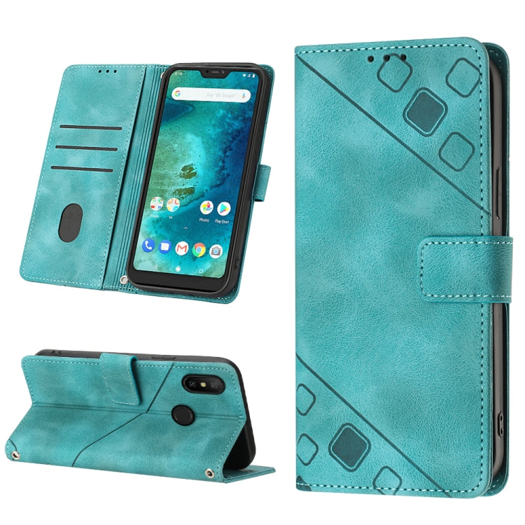 For Xiaomi Redmi 6 Pro / A2 Lite Skin-feel Embossed Leather Phone Case