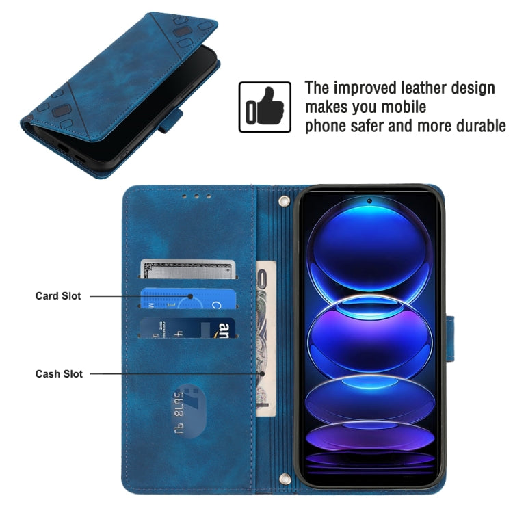 For Xiaomi Redmi Note 12 Pro+ Global / Redmi Note 12 Explorer Skin-feel Embossed Leather Phone Case