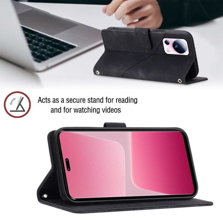 For Xiaomi 13 Lite 5G Skin-feel Embossed Leather Phone Case