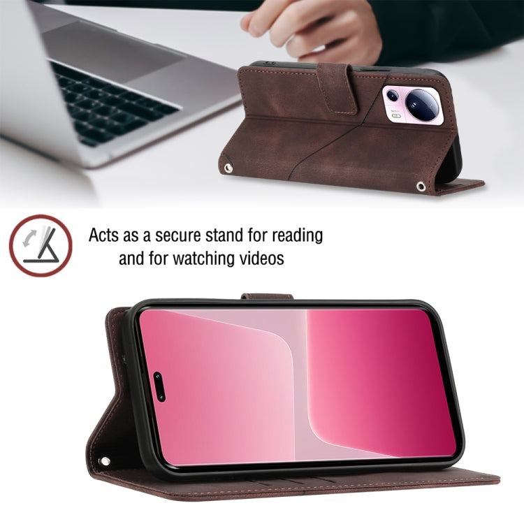 For Xiaomi 13 Lite 5G Skin-feel Embossed Leather Phone Case