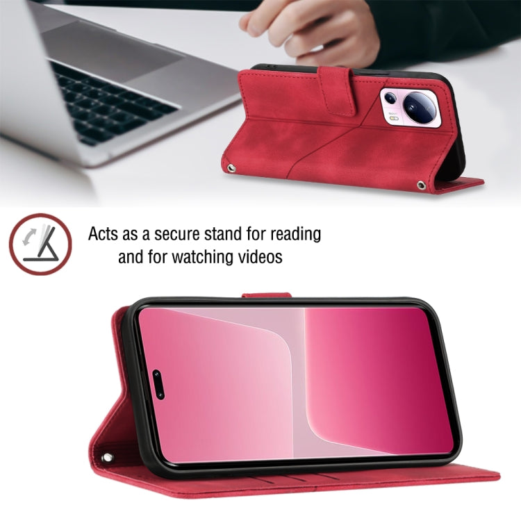 For Xiaomi 13 Lite 5G Skin-feel Embossed Leather Phone Case