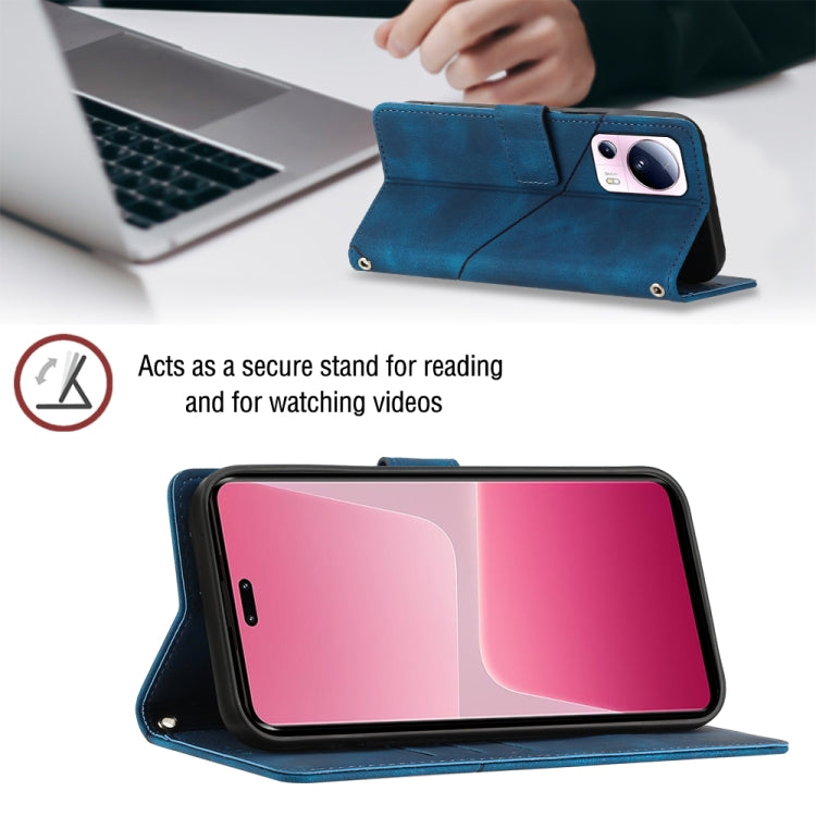 For Xiaomi 13 Lite 5G Skin-feel Embossed Leather Phone Case