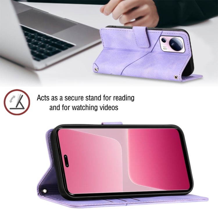 For Xiaomi 13 Lite 5G Skin-feel Embossed Leather Phone Case