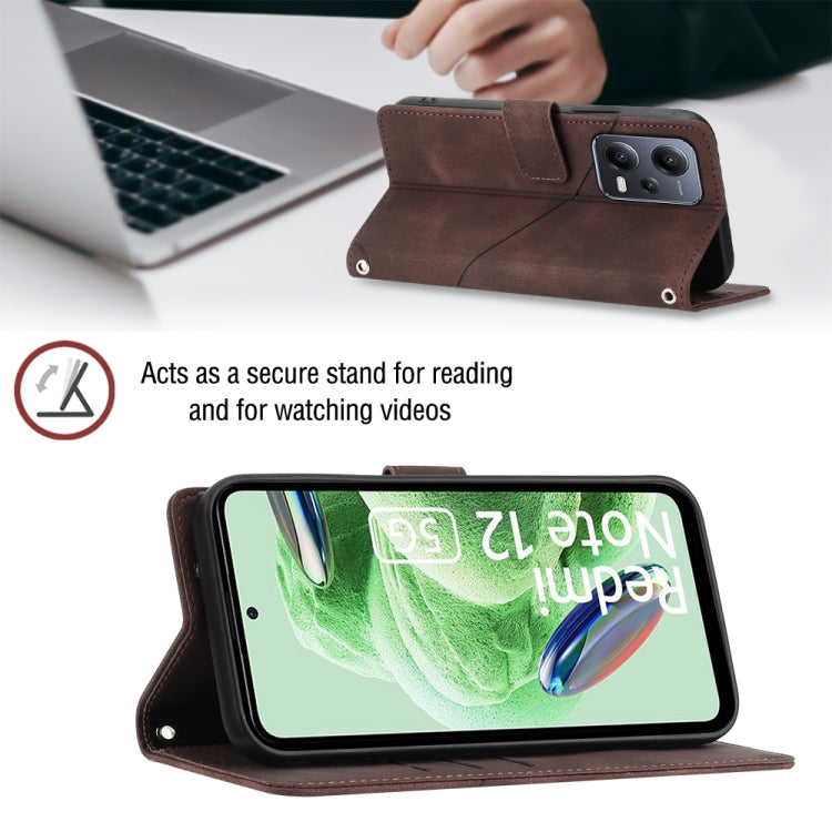 For Xiaomi Poco X5 5G Skin-feel Embossed Leather Phone Case