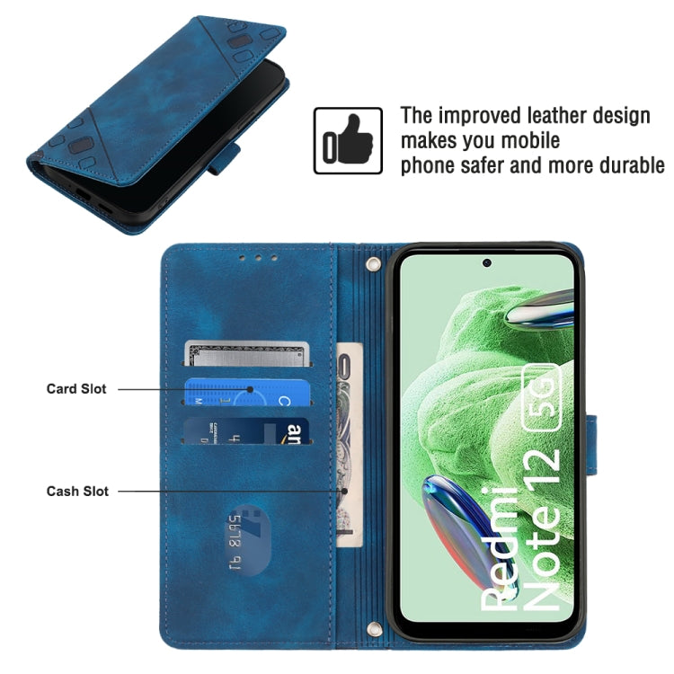 For Xiaomi Poco X5 5G Skin-feel Embossed Leather Phone Case