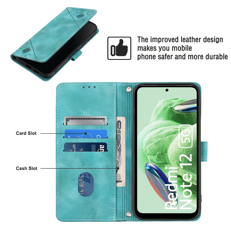 For Xiaomi Poco X5 5G Skin-feel Embossed Leather Phone Case