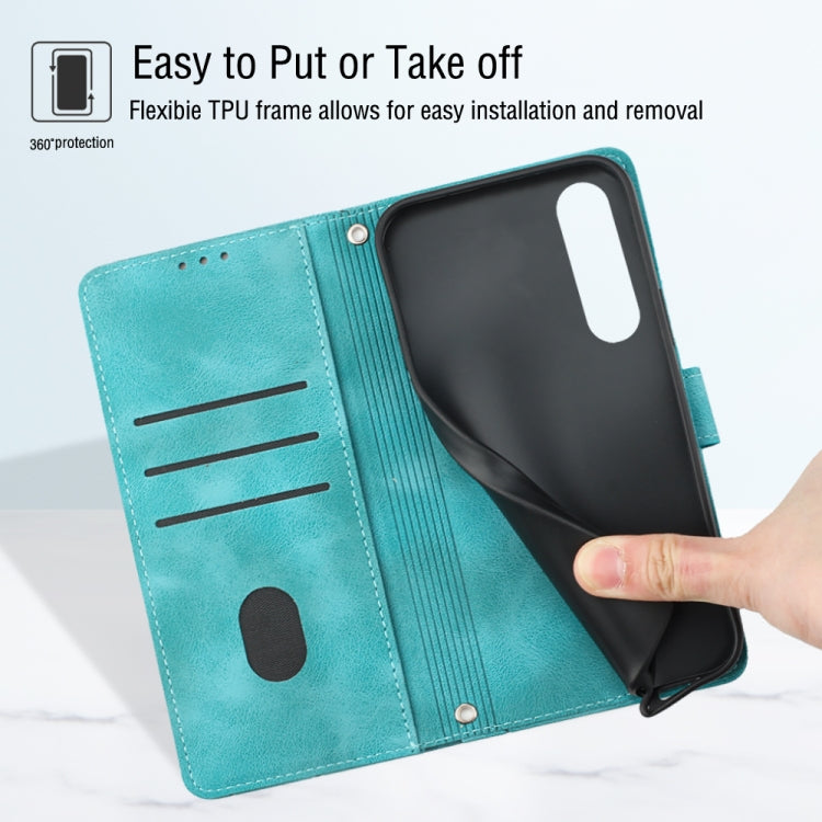 For Sony Xperia 1 IV Skin-feel Embossed Leather Phone Case