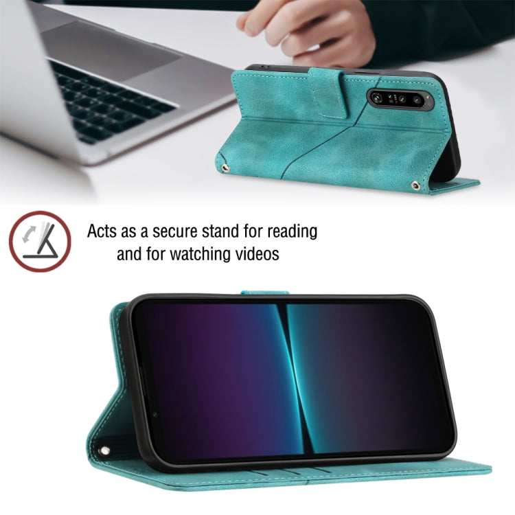 For Sony Xperia 1 IV Skin-feel Embossed Leather Phone Case