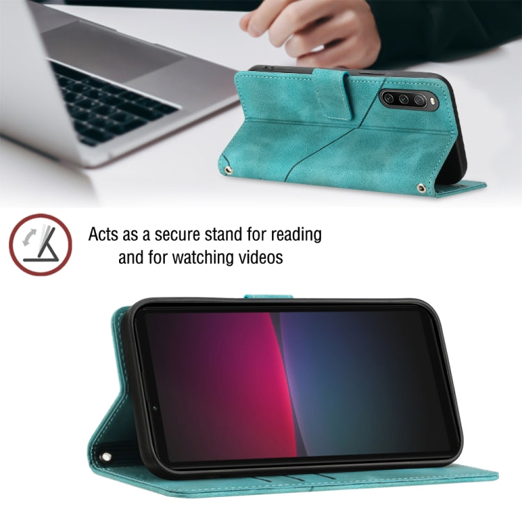 For Sony Xperia 10 IV Skin-feel Embossed Leather Phone Case
