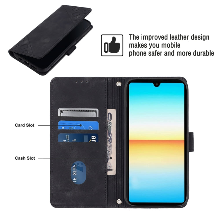 For Sony XPreia ACE  III Skin-feel Embossed Leather Phone Case